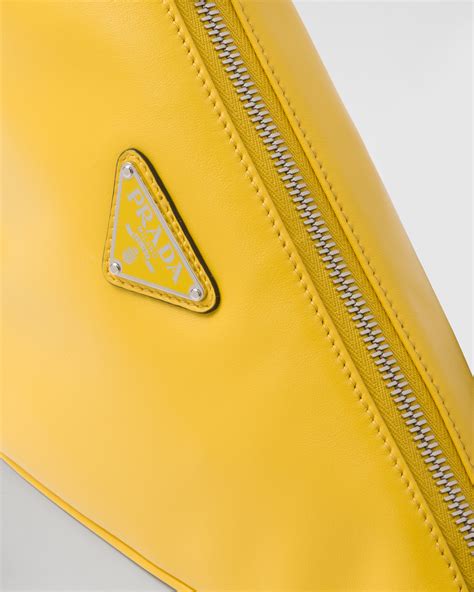 yellow prada bag offset|Sunny Yellow Prada Triangle leather mini.